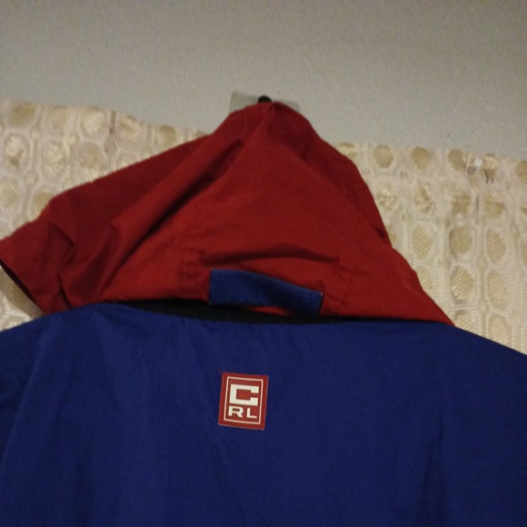 Vintage Chaps Ralph Lauren Anorak Mens L blue  1/2 Zip Windbreaker Pullover Y2K - Picture 14 of 16